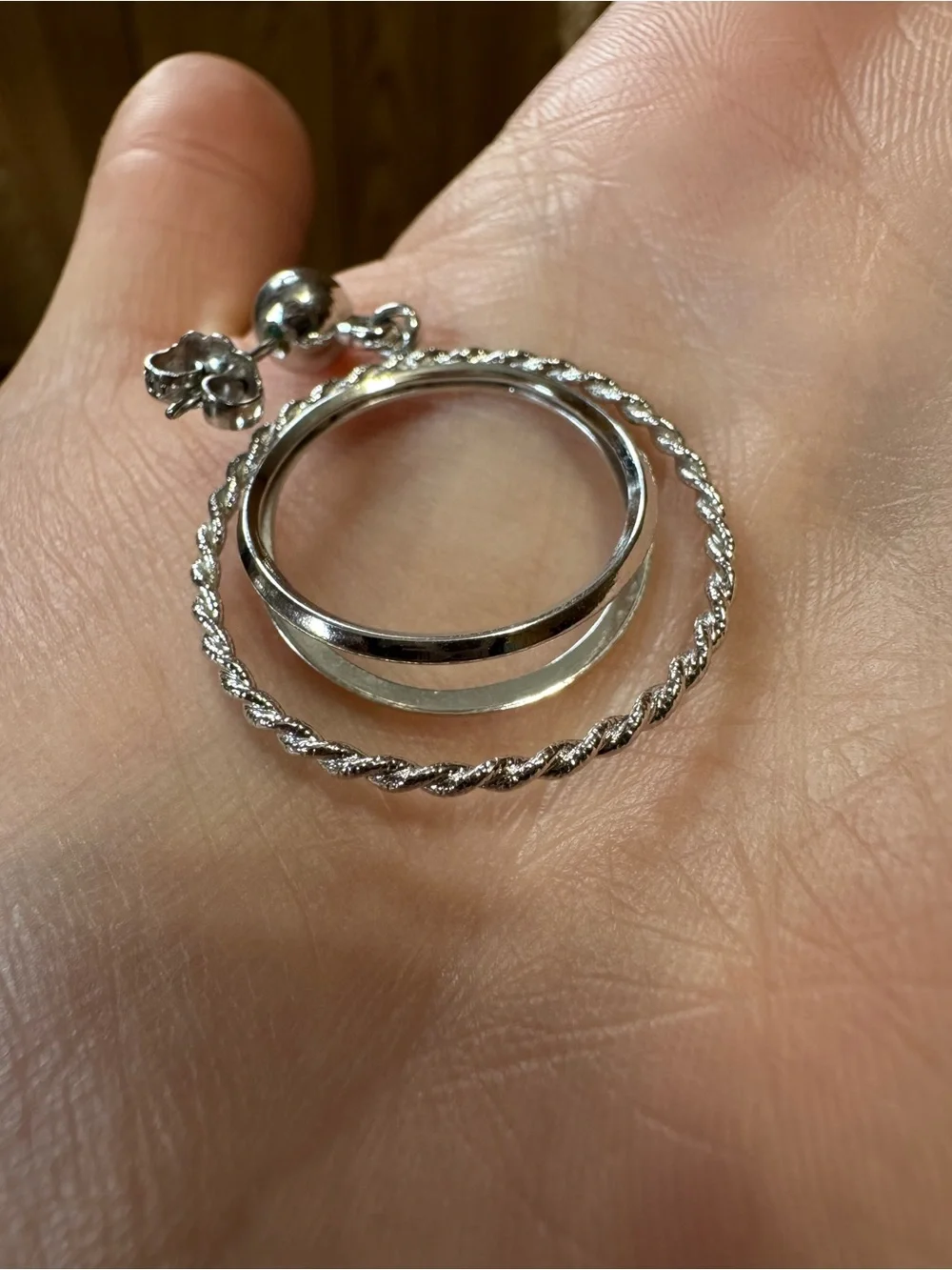 Silver Hoop Earrings